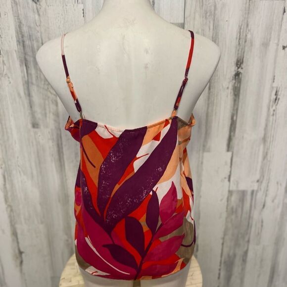 A New Day Women’s Abstract Leaf Print Cami Tank Top Size M - Picture 3 of 4